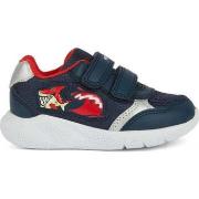 Baskets basses enfant Geox sprintye sneakers navy red