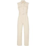 Combinaisons Liu Jo Combinaison longue beige en toile denim