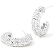 Boucles oreilles Pdpaola Boucles d'oreilles créoles King argent