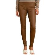 Pantalon Oakwood Pantalon legging en cuir femme Ref 57907 0510 Fauve