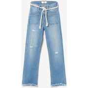 Jeans enfant Le Temps des Cerises Precia 7/8ème jeans destroy bleu
