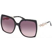 Lunettes de soleil Guess GM00005 Lunettes de soleil, Noir/Fumée, 57 mm