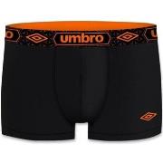 Boxers Umbro Boxer Homme Coton BCASS5 Noir Orange