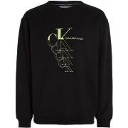 Sweat-shirt Ck Jeans Monogram Echo Crew N