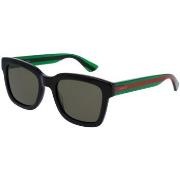 Lunettes de soleil Gucci GG0001SN Lunettes de soleil, Noir/Vert, 52 mm