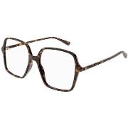 Lunettes de soleil Gucci GG1003O Cadres Optiques, Havana/Transparent, ...