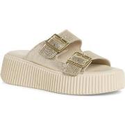 Chaussons Tamaris light gold casual open slippers