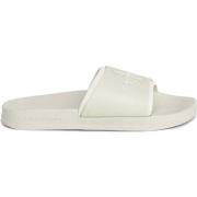 Chaussons Calvin Klein Jeans slide monogram eggshell creamy