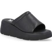 Mules Rieker black casual open mules