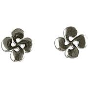 Boucles oreilles Bijoux Basques Boucles d'oreilles croix basque plate ...