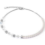 Collier Coeur De Lion Collier GeoCUBE Precious fusion Pearls blanc