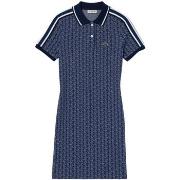 Robe Lacoste Robe Polo Slim Fit Monogramme Ref 63184 QIE Bleu