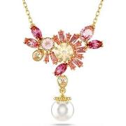 Collier Swarovski Pendentif Gema fleurs roses