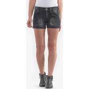 Short Le Temps des Cerises Short en jeans bloom noir