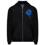 Sweat-shirt Kenzo SWEAT FLEUR BLEU ZIPPE