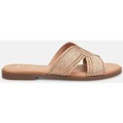 Sandales Bata Mules plates pour femme tressées Famme