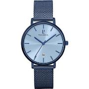 Montre Pierre Lannier ECHO Cadran Bleu Bracelet Acier Milanais Bleu