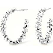 Boucles oreilles Pdpaola Boucles d'oreilles créoles Crown argent