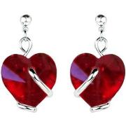 Boucles oreilles Andrea Marazzini Boucles d'oreilles coeur rouge