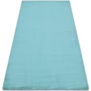 Tapis Rugsx Tapis BUNNY aqua bleu IMITATION DE FOURRURE 60x100 cm