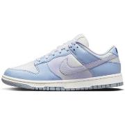 Baskets Nike Dunk Low White Blue Airbrush