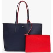 Cabas Lacoste SAC CABAS ANNA REVERSIBLE MARINE ROUGE