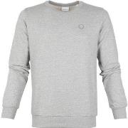 Sweat-shirt Knowledge Cotton Apparel Pull Elm Mélange Gris