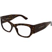 Lunettes de soleil Balenciaga BB0333O Cadres Optiques, Havana/Transpar...