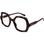 Lunettes de soleil Chloe CH0228O Cadres Optiques, Violet/Transparent, ...