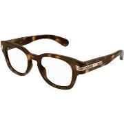 Lunettes de soleil Gucci GG1518O Cadres Optiques, Havana/Transparent, ...