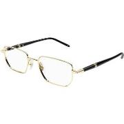 Lunettes de soleil Montblanc MB0347O Cadres Optiques, Or/Transparent, ...