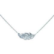 Collier Brillaxis Collier plume argent