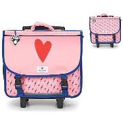 Cartable Pol Fox CARTABLE 38 CM HEART A ROULETTES