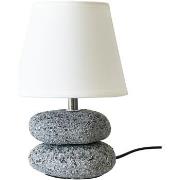 Lampes à poser Unimasa Lampe galet céramique 23 cm