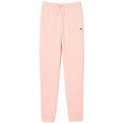 Pantalon Lacoste PANTALON DE SURVÊTEMENT ROSE CLAIR FEMME EN MOLLETON