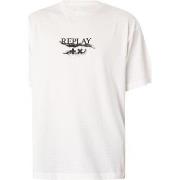 T-shirt Replay T-shirt graphique de logo