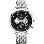 Montre Pierre Lannier BARON Cadran Noir Bracelet Acier Milanais Argent...