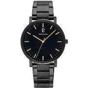 Montre Pierre Lannier ESSENTIAL Cadran Noir Bracelet Acier Noir