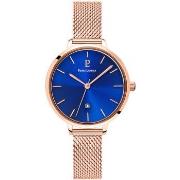 Montre Pierre Lannier ECHO Cadran Bleu Bracelet Acier milanais Doré-ro...