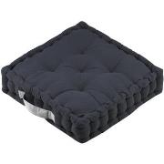 Coussins Stof Epais coussin de sol en coton uni anthracite