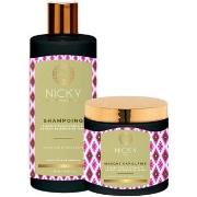 Soins cheveux Nicky Lot Shampoing et Masque l'Huile d'Amla et de Tanin