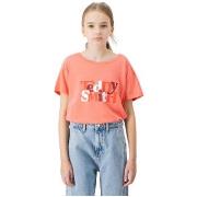 T-shirt enfant Teddy Smith TEE-SHIRT T-YOUPY JUNIOR - PINK COCKTAIL - ...