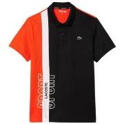 T-shirt Lacoste POLOS TENNIS PERFORMANCE - NOIR/SUNRISE-BLANC - 3