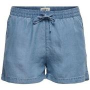 Jupes Only SHORT ONLPEMA LIFE LYOCELL - MEDIUM BLUE DENIM - L