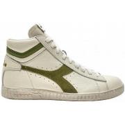 Baskets montantes Diadora game_l_high_waxed_suede_pop_biancoverde