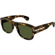 Lunettes de soleil Gucci GG1517S Lunettes de soleil, Havana/Vert, 54 m...