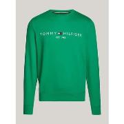 Polaire Tommy Hilfiger Sweat logo vert en coton bio