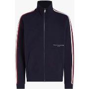 Polaire Tommy Hilfiger Sweat col montant marine en coton