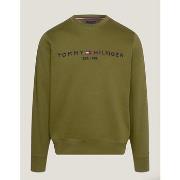 Polaire Tommy Hilfiger Sweat kaki en coton bio