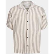 Chemise Jack &amp; Jones 12249367 RESORT STRIPE-CROCKERY